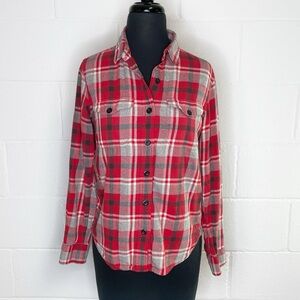 Filson Women’s Plaid Flannel Button Down Shirt